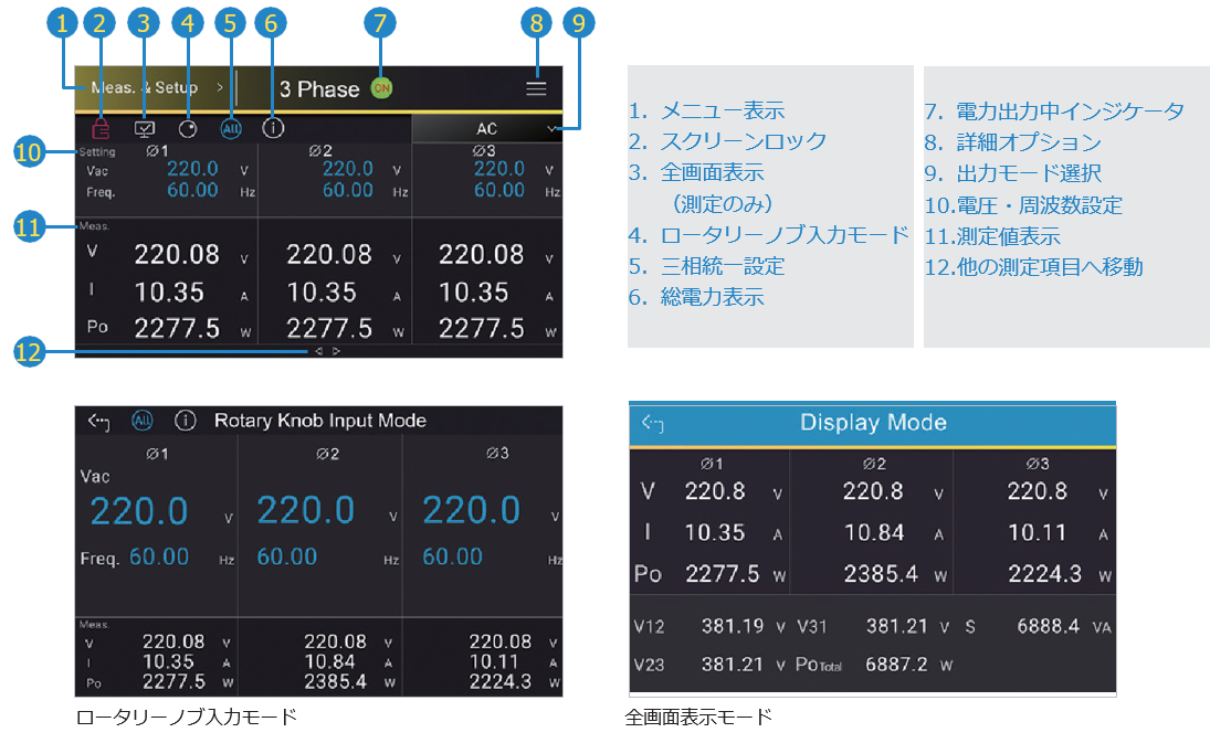 Touchable interface