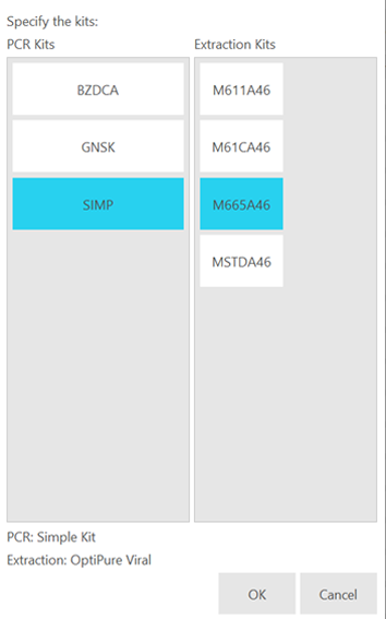 Step 2/5 - Select extraction and PCR setup protocols